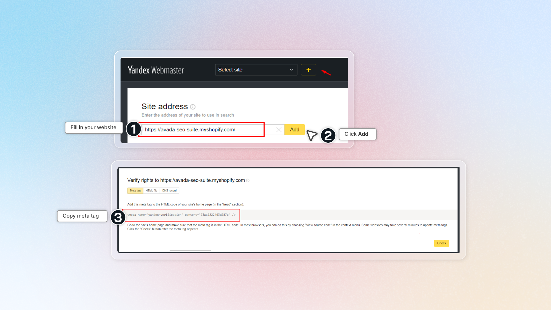 How to verify site on yandex