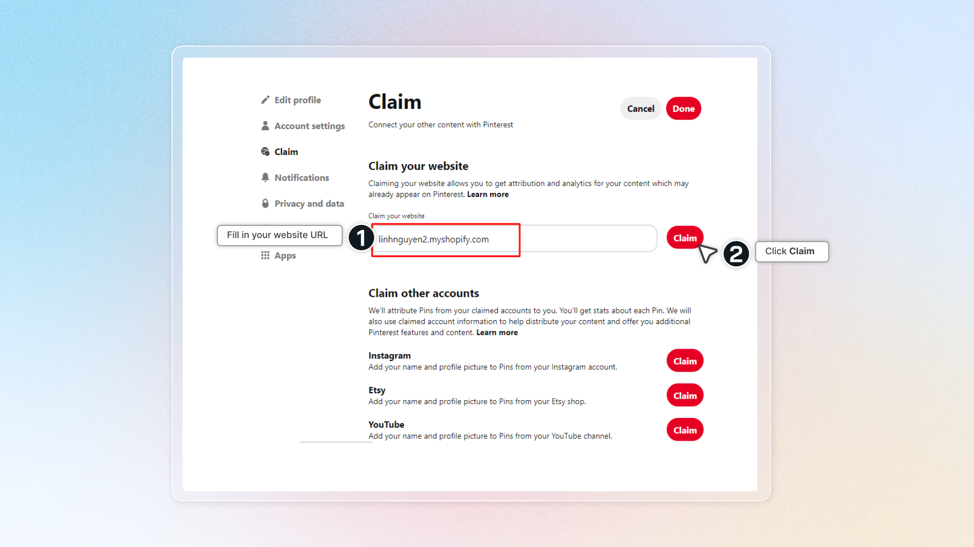 How to verify site on pinterest