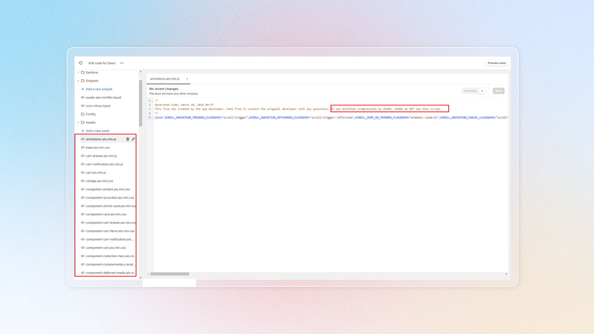 How to check if minification works