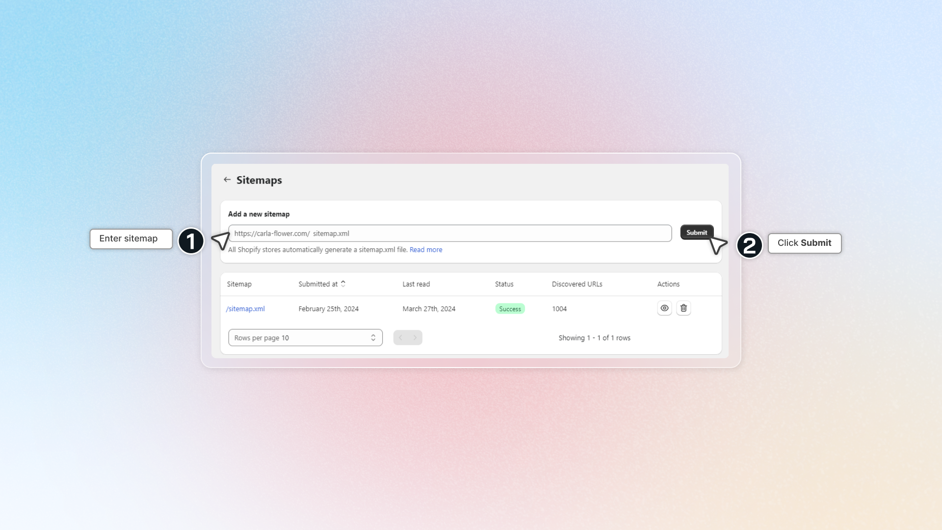 How to work with sitemap on Google search consoles