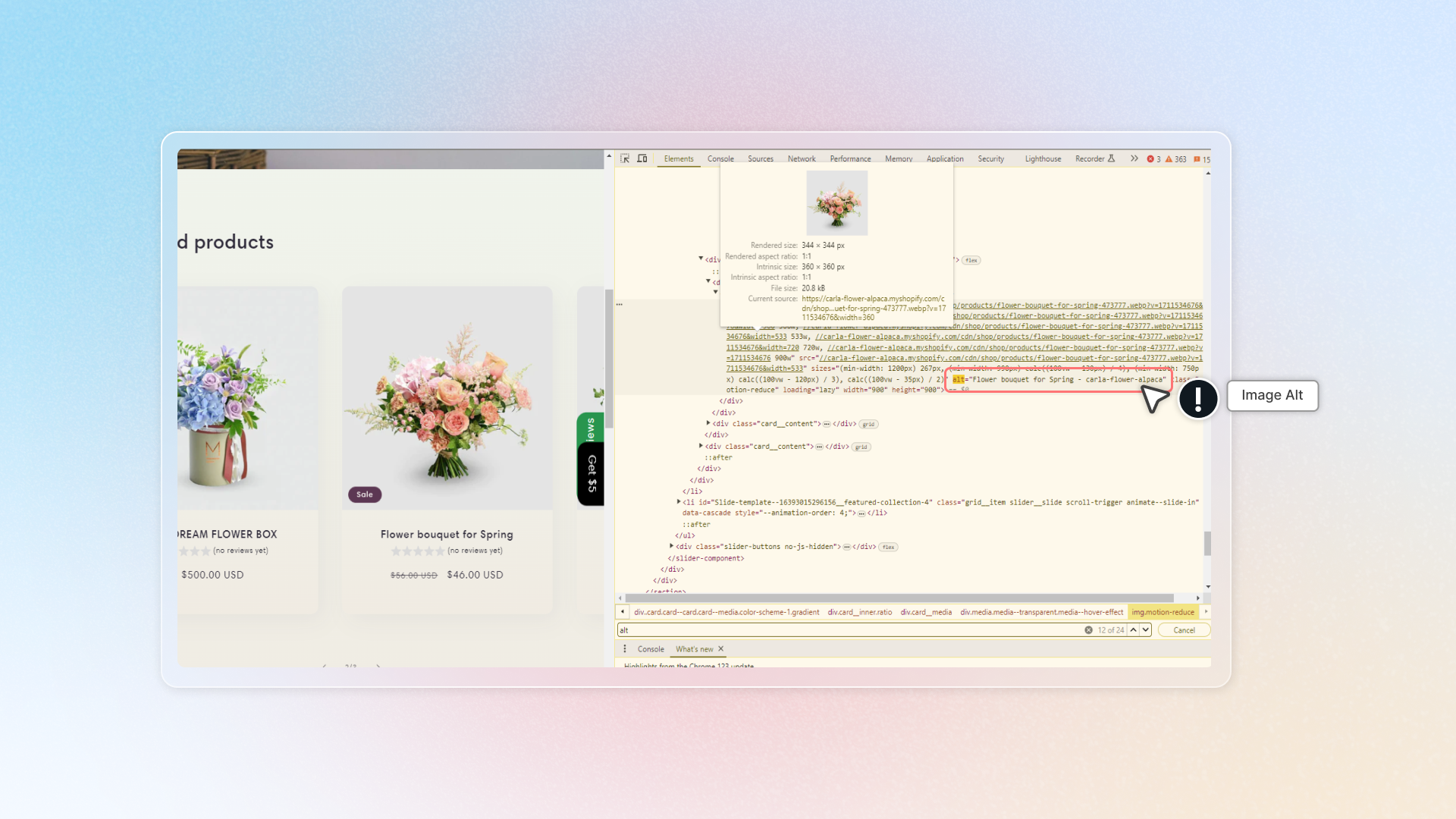 How to check Alt Image