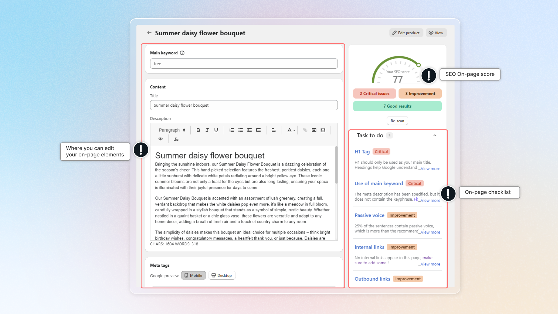 How On-page SEO audit works